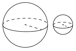 Даны два шара с радиусами 9 и 3.