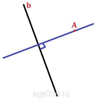 3) Через точку, не лежащую на данной прямой, можно провести прямую, перпендикулярную этой прямой.