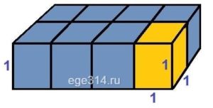 Из прямоугольного параллелепипеда высотой 1 вырезали куб объёмом 1.