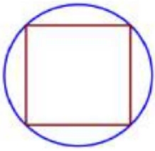 радиус окружности, описанной около квадрата, равен 32√2.