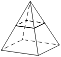 В правильной четырёхугольной пирамиде все рёбра равны 2.
