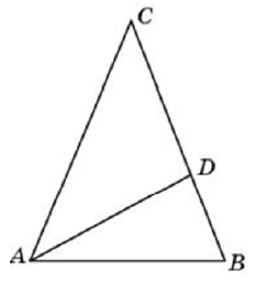 В треугольнике 𝐴𝐵𝐶 проведена биссектриса 𝐴𝐷 и 𝐴𝐵 = 𝐴𝐷 = 𝐶𝐷. Найдите меньший угол треугольника 𝐴𝐵𝐶.