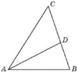 В треугольнике 𝐴𝐵𝐶 угол 𝐶 равен 20°, 𝐴𝐷 — биссектриса, угол 𝐶𝐴𝐷 равен 50°. Найдите угол 𝐵. Ответ дайте в градусах.