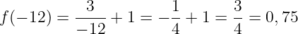 Решение №2125 На рисунке изображён график функции f(x)=k/x+a. Найдите f(-12).