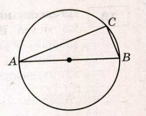 На окружности радиуса  отмечена точка C.