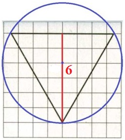 Решение №2632 На клетчатой бумаге с размером клетки 1х1 изображён равносторонний треугольник.