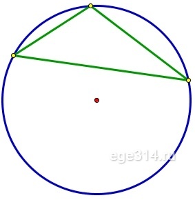 3)Центр описанной около треугольника окружности всегда лежит внутри этого треугольника.