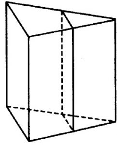 Через среднюю линию основания треугольной призмы проведена плоскость, параллельная боковому ребру.