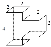 Решение №3354 Деталь имеет форму изображённого на рисунке многогранника  (все двугранные углы прямые).