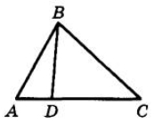 На стороне АС треугольника ABC отмечена точка D так, что AD = 2, DC = 13.