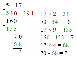 Решение №2674 Какое из следующих чисел заключено между числами -5/17 и -7/19?