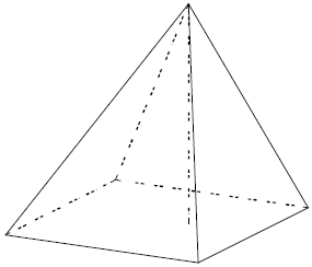 Основанием пирамиды является прямоугольник со сторонами 2 и 7.
