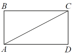 Площадь прямоугольника ABCD равна 125, сторона AB = 5. Найдите тангенс угла CAD.