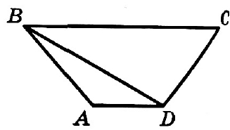 В трапеции АВСD АВ = СD, ∠ВDА = 14° и ∠BDС = 106°.