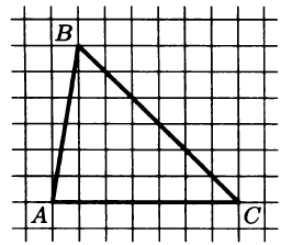 На клетчатой бумаге с размером клетки 1×1 изображён треугольник ABC. Найдите длину его средней линии, параллельной стороне АС.