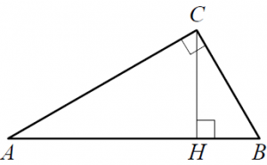 В треугольнике ABC угол C равен 90°, CH – высота, BC = 5