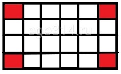 Решение №4226 Клетки таблицы 6х4 раскрашены в чёрный и белый цвета так, что получилось 19 пар соседних клеток разного цвета и 15 пар соседних клеток чёрного цвета.
