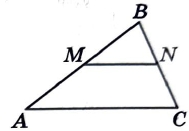 Прямая, параллельная стороне AC треугольника ABC, пересекает стороны AB и BC