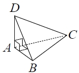 В треугольной пирамиде ABCD рёбра AB, AC и AD взаимно перпендикулярны.