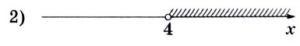 Решение №4357 Укажите решение системы неравенств {x>3, 4-x<0.
