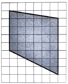 На клетчатой бумаге с размером клетки 1×1 изображена трапеция.