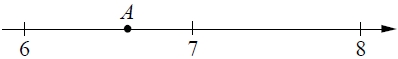 Одно из чисел √39, √44, √50, √62 отмечено на прямой точкой A.