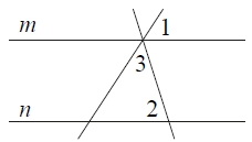 Прямые m и n параллельны (см. рисунок).