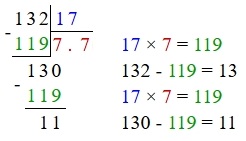 Одна из них соответствует числу 132/17. Одна из них соответствует числу 132/17.