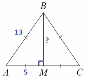 Решение №760 В треугольнике ABC известно, что AB = BC =13, AC =10.