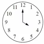 Какой угол (в градусах) образуют минутная и часовая стрелки в 16:00? Какой угол (в градусах) образуют минутная и часовая стрелки в 16:00?