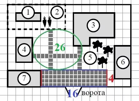 Решение №606 На плане изображено домохозяйство по адресу: с. Авдеево, 3-й Поперечный пер., д. 13