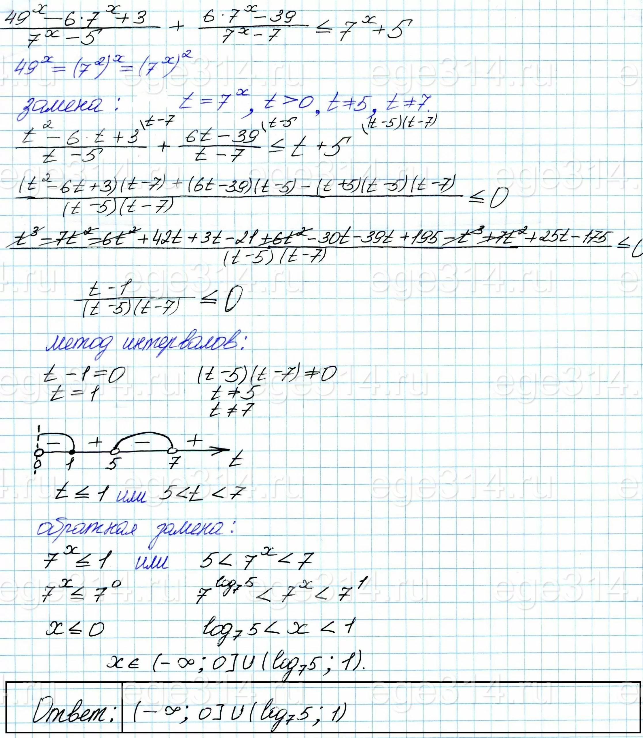 Решите неравенство (49^x-67^x+3)(7^x-5)+(67^x-39)(7^x-7)=7^x+5. Решите неравенство (49^x-67^x+3)(7^x-5)+(67^x-39)(7^x-7)=7^x+5.