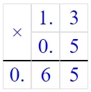 Решение №4815 1) Вычислите: (6/5-3/4)*2/3. 2) Вычислите: 1,54 + 0,5*(-1,3).