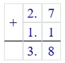 Решение №5342 Найдите значение выражения 2,7 + 1,32:1,2.
