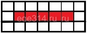 Решение №5356 Клетки таблицы 3х7 раскрашены в чёрный и белый цвета так, что получилось 17 пар соседних клеток разного цвета и 11 пар соседних клеток чёрного цвета.