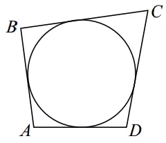 Четырёхугольник ABCD описан около окружности AB = 9, BC = 13, CD = 18. Четырёхугольник ABCD описан около окружности AB = 9, BC = 13, CD = 18.