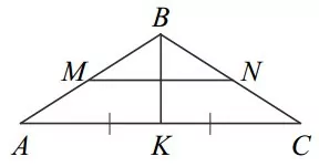 В равнобедренном треугольнике ABC медиана BK = 10, боковая сторона BC = 26. В равнобедренном треугольнике ABC медиана BK = 10, боковая сторона BC = 26.