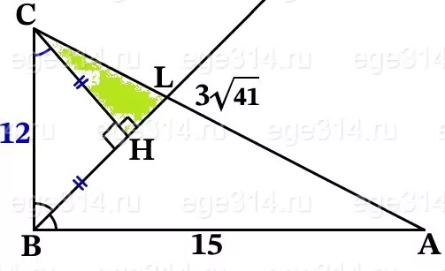 В прямоугольном треугольнике катет АВ и гипотенуза АС равны 15 и 3√41 соответственно. В прямоугольном треугольнике катет АВ и гипотенуза АС равны 15 и 3√41 соответственно.