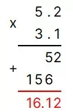 Решение №6242 Найдите значение выражения 5,2*3,1.